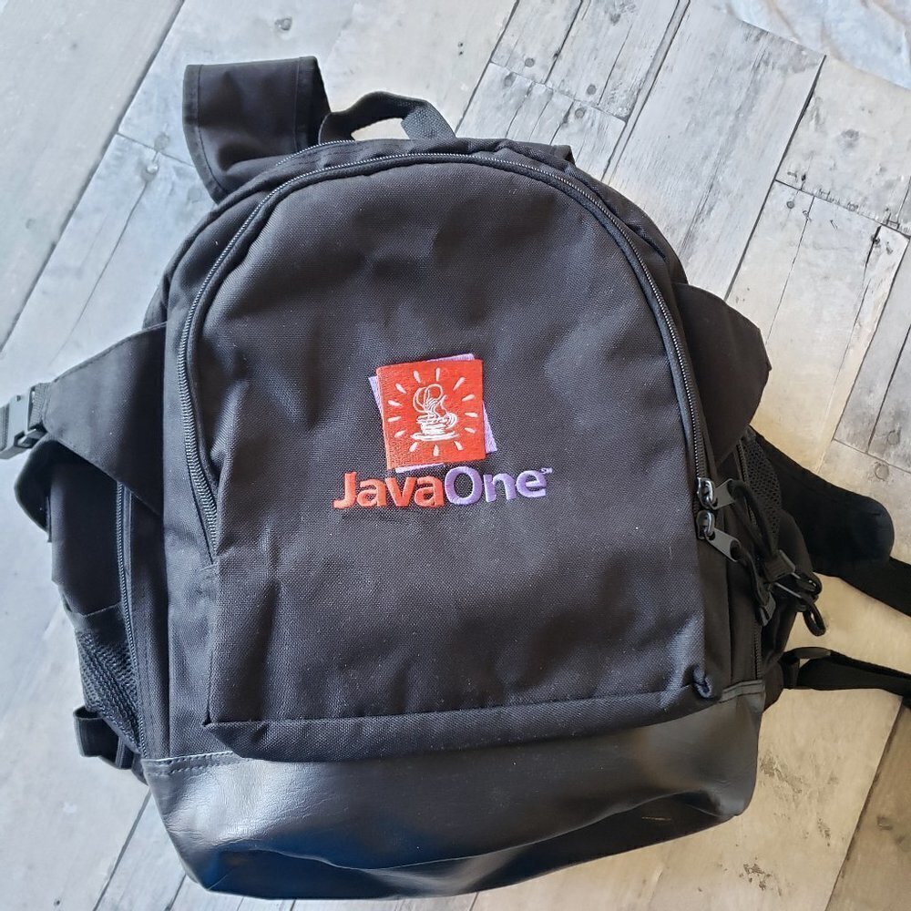 Vintage - Java One Trade-show Simple 2 Compartment Backpack - Picture 1 of 6